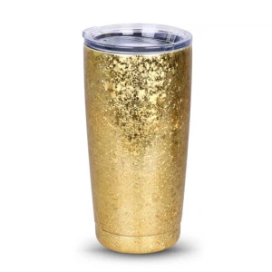 Gold Kahve İzoleli Kapaklı Bardak Bardaklar