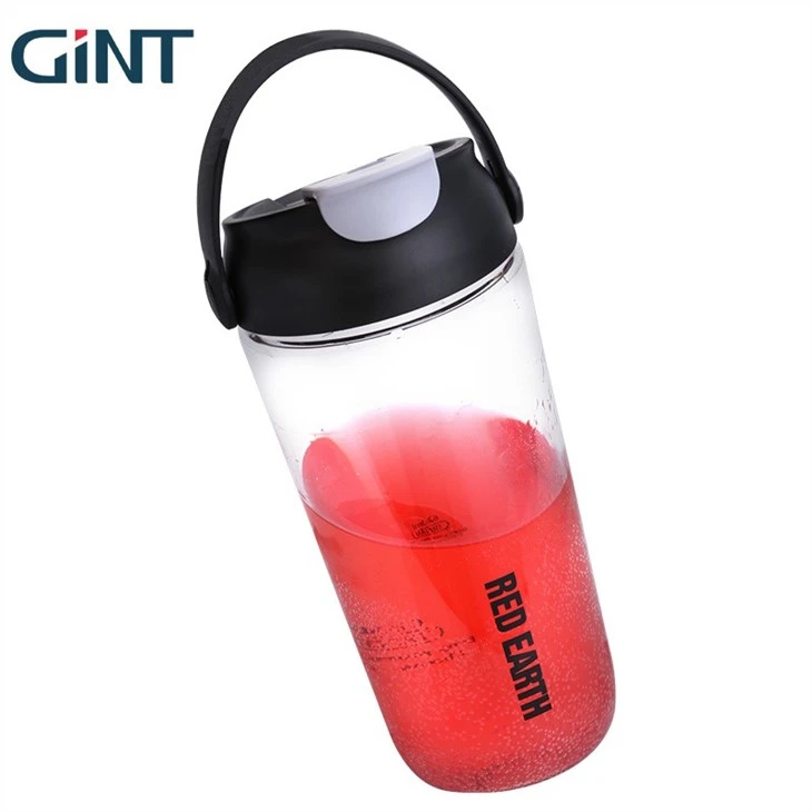 cheap Black Leakproof Tritan Plastic Water Bottle With Handle For Fitness Gym Sports