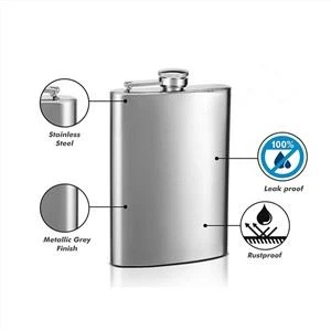 8oz Kalça Kamp Açık Şarap Şişesi Pot